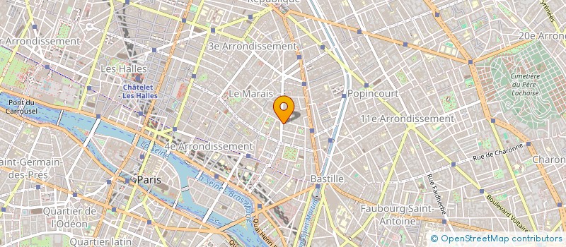 localisation de l'entreprise SARL DE BERRI  PARIS