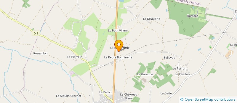 localisation de l'entreprise SARL DE BONNEVEAU à VILLEGONGIS