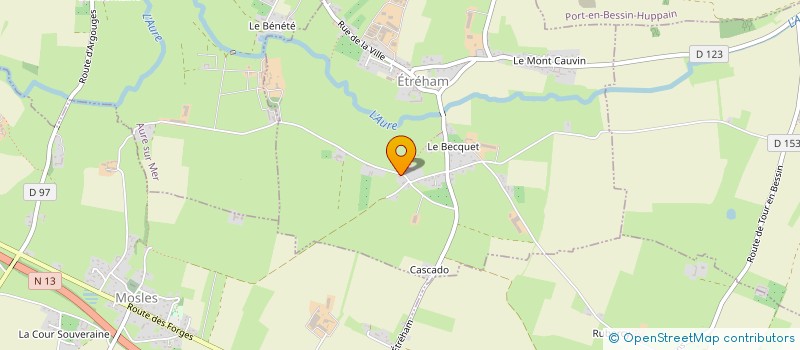 localisation de l'entreprise SARL DE CHAMBURE à ETREHAM