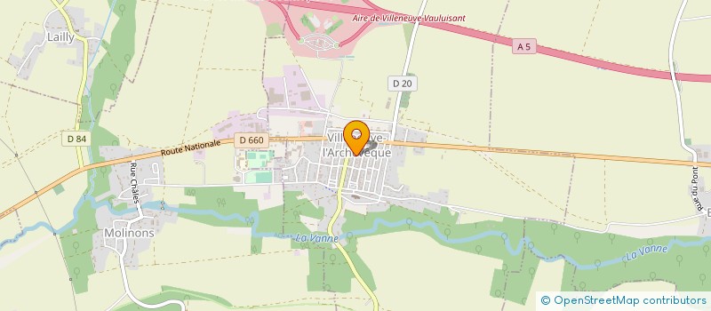 localisation de l'entreprise SARL DE CHATEAUNEUF  VILLENEUVE-L'ARCHEVEQUE