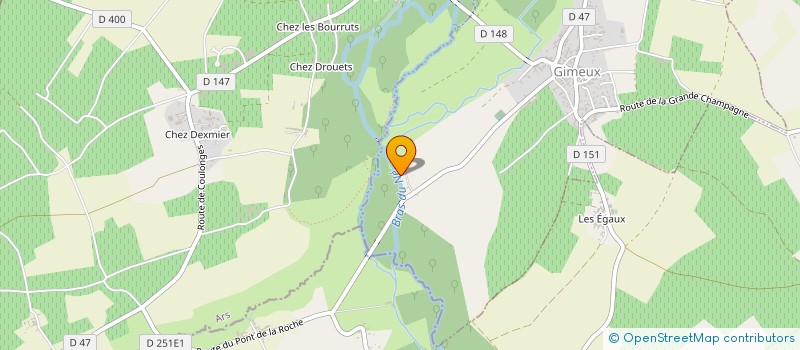 localisation de l'entreprise SARL DE CHEZ GUERIN  GIMEUX