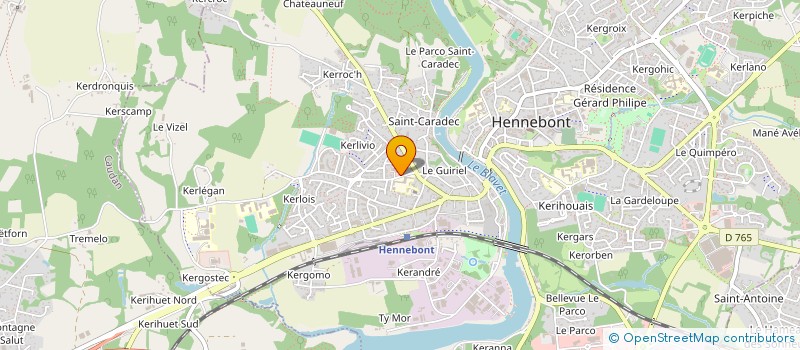 localisation de l'entreprise SARL DE COUVERTURE HENNEBONTAISE à HENNEBONT