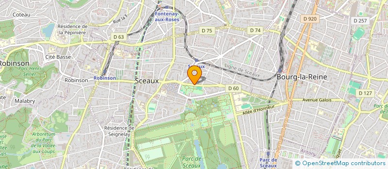 localisation de l'entreprise SARL DE FAMILLE A2S à SCEAUX