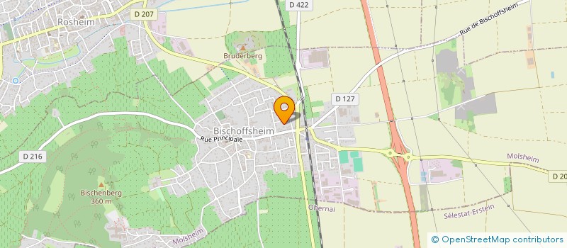 localisation de l'entreprise SARL DE FAMILLE CYM BOX  BISCHOFFSHEIM