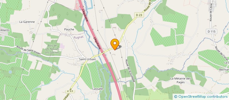 localisation de l'entreprise SARL DE FAMILLE DALENCOUR  CIVRAC-DE-BLAYE