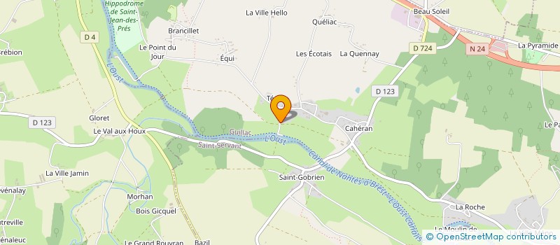 localisation de l'entreprise SARL DE FAMILLE DU ROI GRADLON  GUILLAC