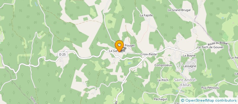 localisation de l'entreprise SARL DE FAMILLE IRONFAMILY  SAINT-ANDRE-D'ALLAS