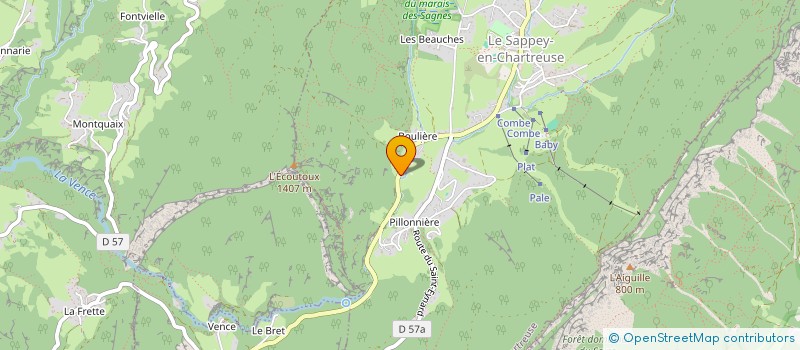 localisation de l'entreprise SARL DE FAMILLE LES 5 C  LE SAPPEY-EN-CHARTREUSE