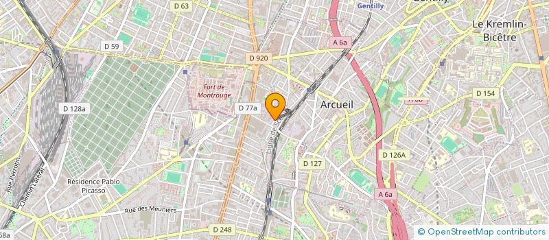 localisation de l'entreprise SARL DE FAMILLE MARTIMMO  ARCUEIL