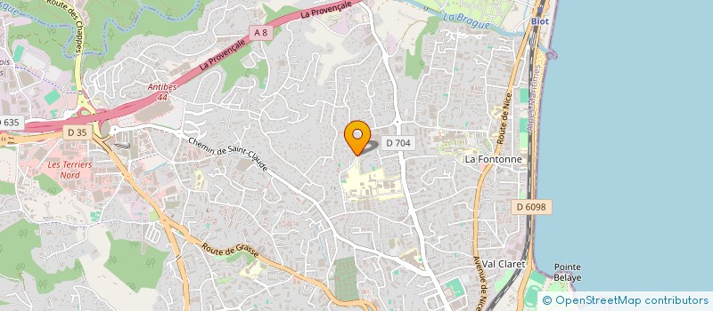 localisation de l'entreprise SARL DE FAMILLE MAUTELLINE à ANTIBES