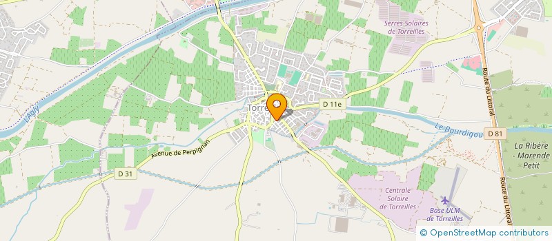 localisation de l'entreprise SARL DE FAMILLE OJS SUD  TORREILLES