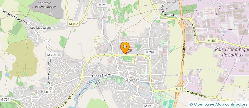 localisation de l'entreprise SARL DE FAMILLE OPI  CEBAZAT