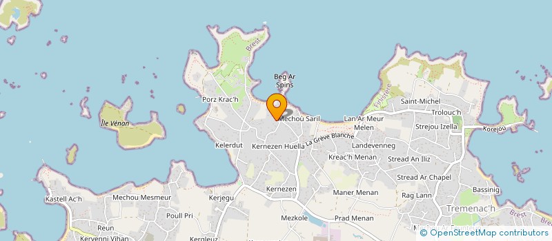 localisation de l'entreprise SARL DE FAMILLE TIEGEZH  PLOUGUERNEAU