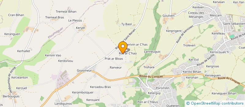 localisation de l'entreprise SARL DE FAMILLE VEGAS  PLOUGONVELIN