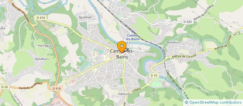 localisation de l'entreprise SARL DE FIL EN AIGUILLE à CAMBO-LES-BAINS