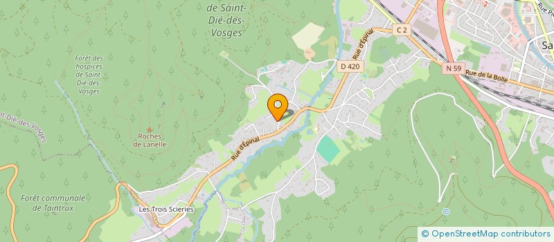 localisation de l'entreprise SARL DE FREITAS à SAINT-DIE-DES-VOSGES