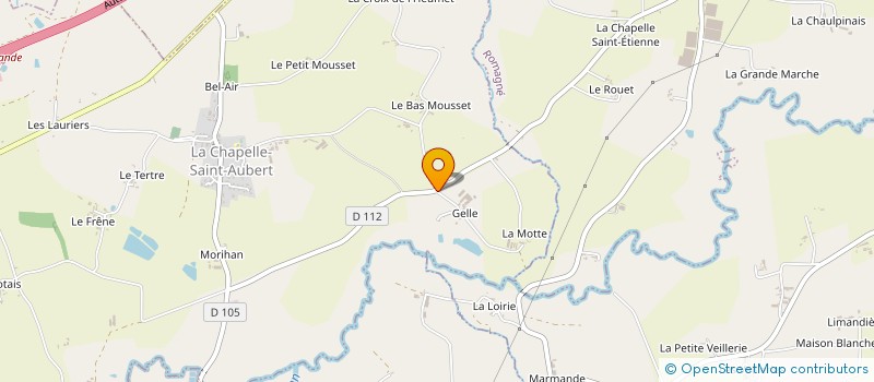 localisation de l'entreprise SARL DE GELLE  LA CHAPELLE SAINT AUBERT