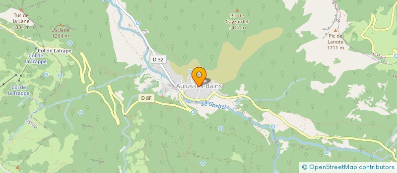 localisation de l'entreprise SARL DE GESTION DES THERMES D'AULUS à AULUS-LES-BAINS