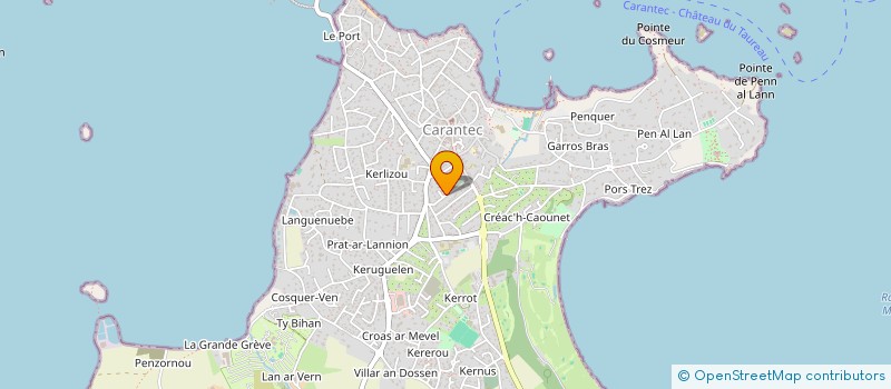 localisation de l'entreprise SARL DE GUERILIS  CARANTEC