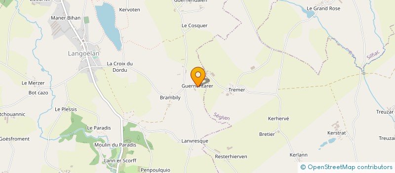 localisation de l'entreprise SARL DE GUERNTARER à LANGOELAN