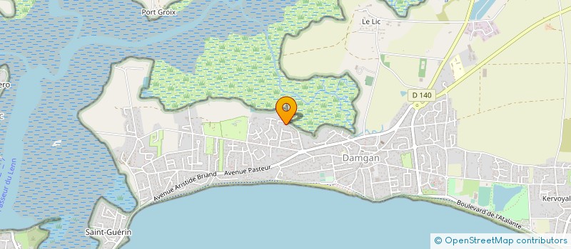 localisation de l'entreprise SARL DE KERGUINOU  DAMGAN