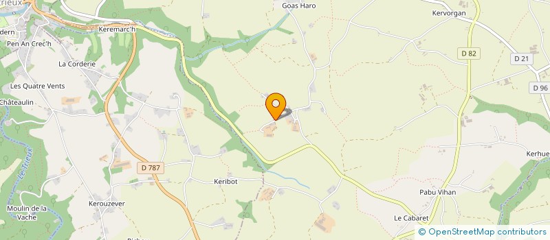 localisation de l'entreprise SARL DE KERMILON  QUEMPER-GUEZENNEC