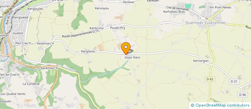 localisation de l'entreprise SARL DE KERPUNS à QUEMPER-GUEZENNEC