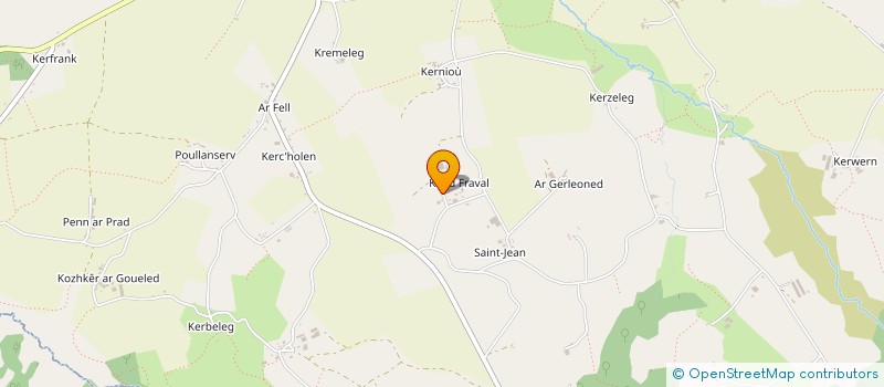localisation de l'entreprise SARL DE KOAD FRAVAL à SPEZET