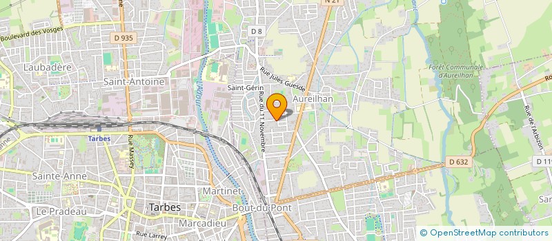 localisation de l'entreprise SARL DE L ADOUR à ORLEIX