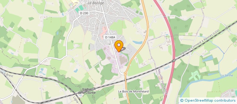 localisation de l'entreprise SARL DE L'ANTONNIERE à LA BAZOGE