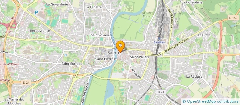 localisation de l'entreprise SARL DE L'ARC DE TRIOMPHE  SAINTES