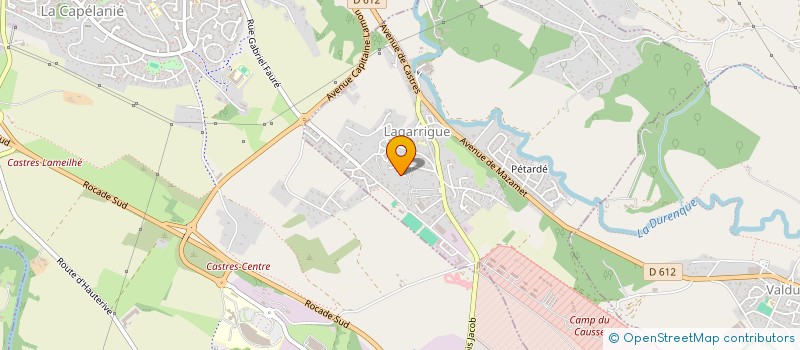 localisation de l'entreprise SARL DE L AUBERGE DU CAUSSE  VALDURENQUE