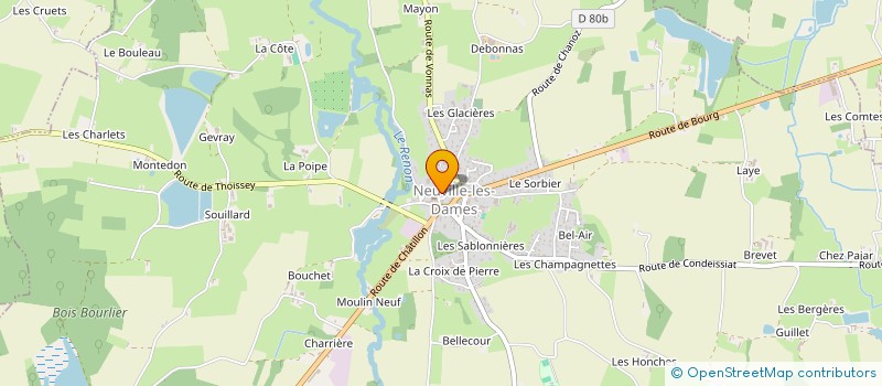 localisation de l'entreprise SARL DE L'AUBIER à NEUVILLE-LES-DAMES