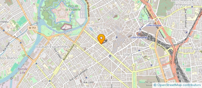 localisation de l'entreprise SARL DE L'AVENUE DU PEUPLE BELGE  LILLE