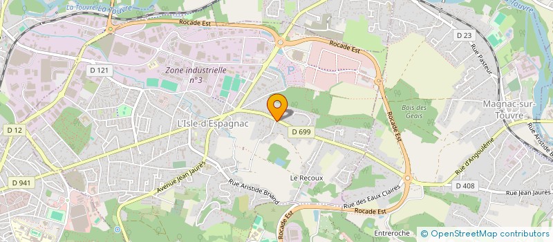 localisation de l'entreprise SARL DE L'ETANG à L'ISLE-D'ESPAGNAC