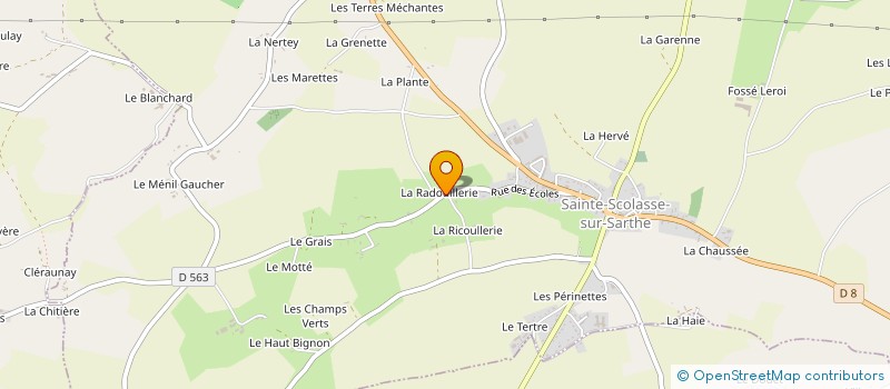 localisation de l'entreprise SARL DE L'ETOILE à SAINTE-SCOLASSE-SUR-SARTHE