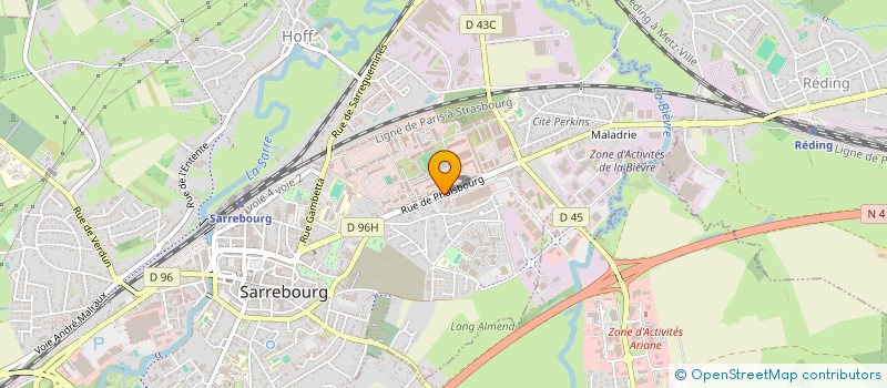 localisation de l'entreprise SARL DE L ETOILE à SARREBOURG