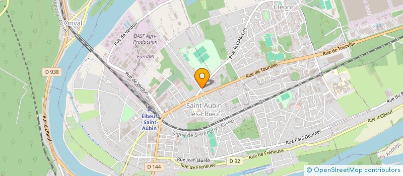 localisation de l'entreprise SARL DE L'HIPPODROME  SAINT-AUBIN-LES-ELBEUF