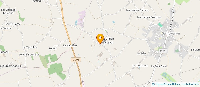 localisation de l'entreprise SARL DE L'HOPITAL L.B.H.  LAMBALLE-ARMOR