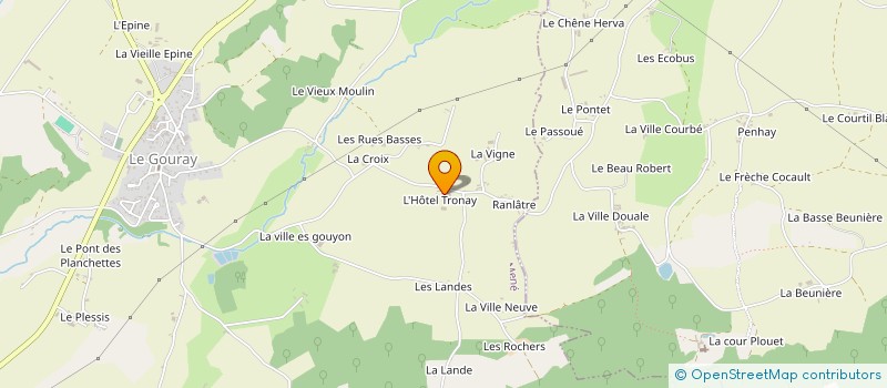 localisation de l'entreprise SARL DE L'HOTEL à LE MENE