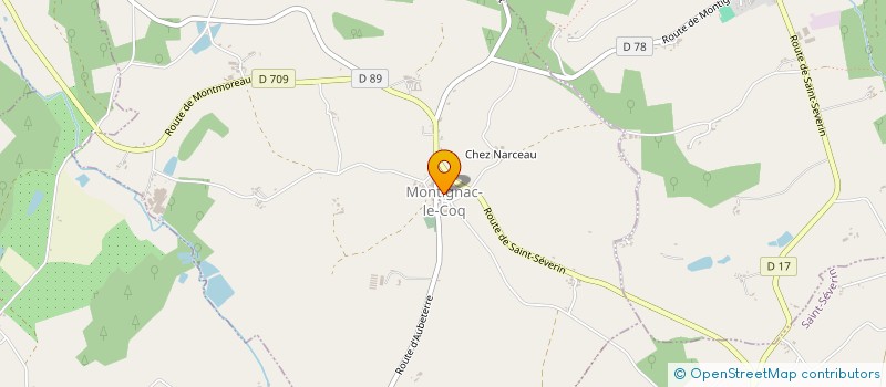 localisation de l'entreprise SARL DE L'HOTEL DE LA PAIX  SAINT-SEVERIN