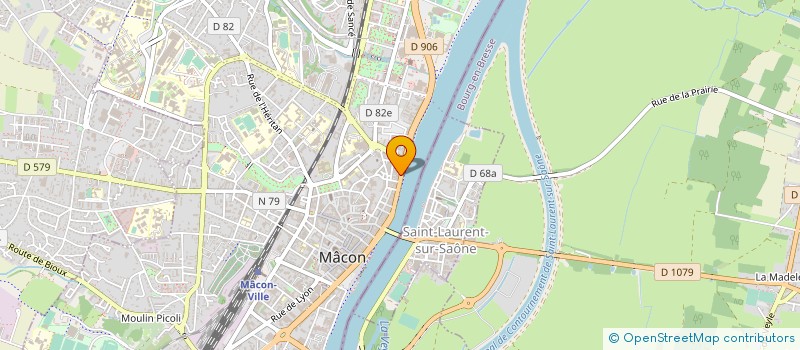 localisation de l'entreprise SARL DE L'HOTEL DU NORD à MACON