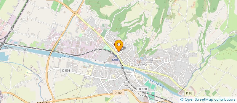 localisation de l'entreprise SARL DE L'HOTEL DU SQUARE  CREST