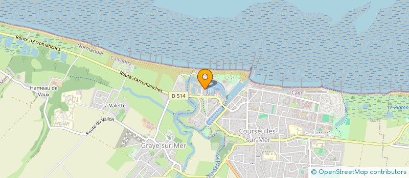 localisation de l'entreprise SARL DE L'ILE DE PLAISANCE à COURSEULLES-SUR-MER