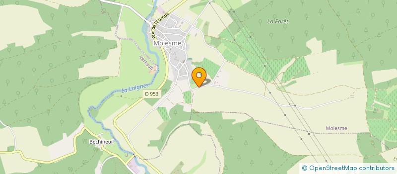 localisation de l'entreprise SARL DE L'ILIOTTE  MOLESME