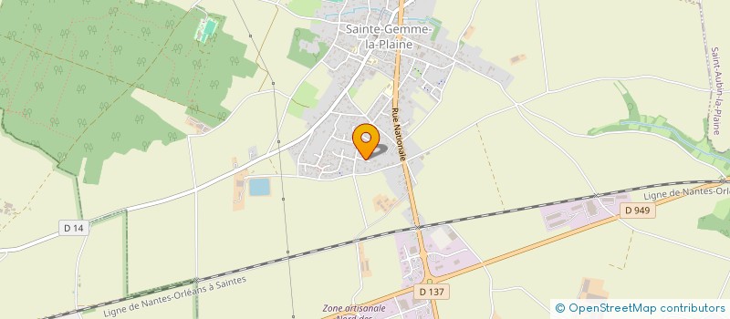 localisation de l'entreprise SARL DE L'OCEAN  SAINTE-GEMME-LA-PLAINE