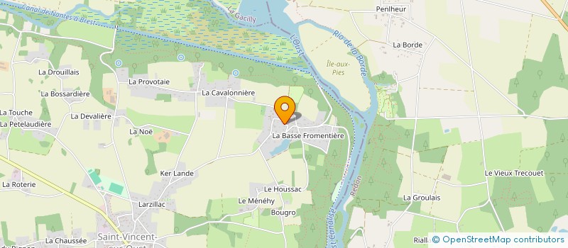 localisation de l'entreprise SARL DE L'OUST  SAINT-VINCENT-SUR-OUST