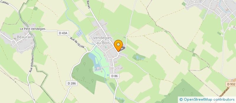 localisation de l'entreprise SARL DE LA BASCULE à VENDEGIES-AU-BOIS