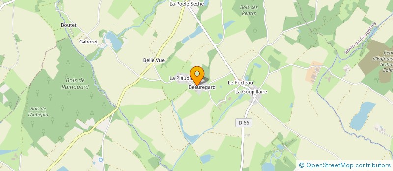 localisation de l'entreprise SARL DE LA BAUDIERE  RIVES-DU-FOUGERAIS