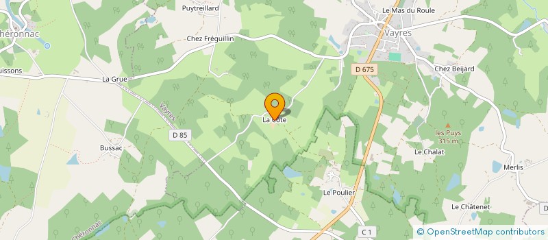 localisation de l'entreprise SARL DE LA BULL D'O  VAYRES